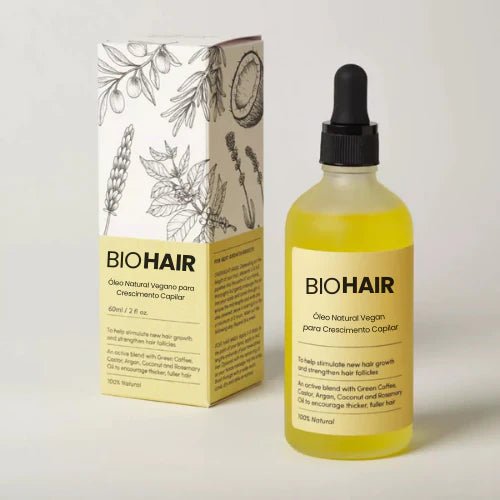 BioHair - Óleo Natural Vegano para Crescimento Capilar - Mania das CoisasBioHair - Óleo Natural Vegano para Crescimento CapilarMania das Coisas