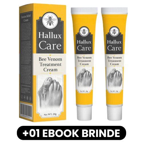 HalluxCare - Creme de Tratamento - Mania das CoisasHalluxCare - Creme de TratamentoMania das Coisas