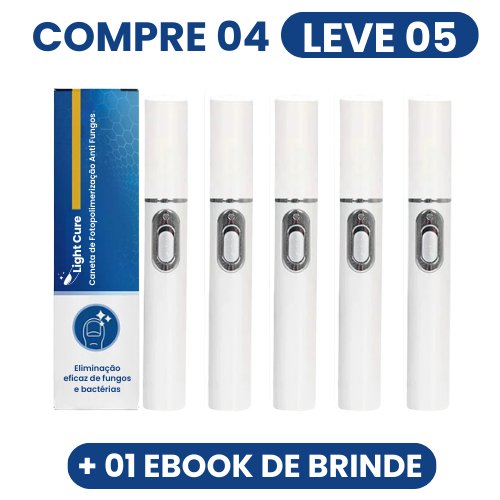 Light Cure - Caneta de Fotopolimerização Anti Fungos - Mania das CoisasLight Cure - Caneta de Fotopolimerização Anti FungosMania das Coisas