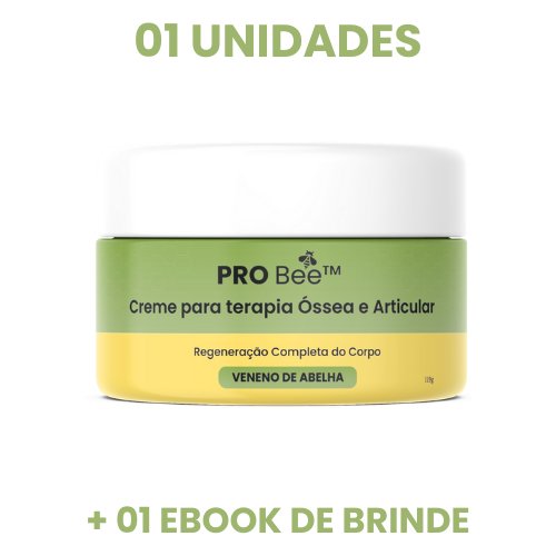 PRO Bee™ - Creme para terapia Óssea e Articular - Mania das CoisasPRO Bee™ - Creme para terapia Óssea e ArticularMania das Coisas