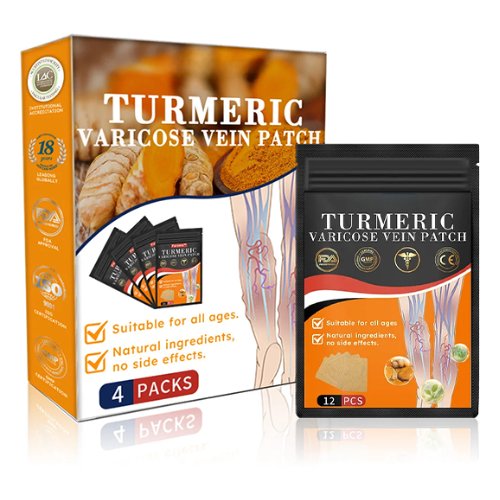 TURMERIC - Adesivo para Varizes de Cúrcuma - Mania das CoisasTURMERIC - Adesivo para Varizes de CúrcumaMania das Coisas