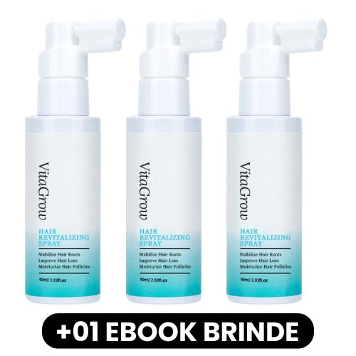 VitaGrow - Spray Revitalizante Capilar - Mania das CoisasVitaGrow - Spray Revitalizante CapilarMania das Coisas