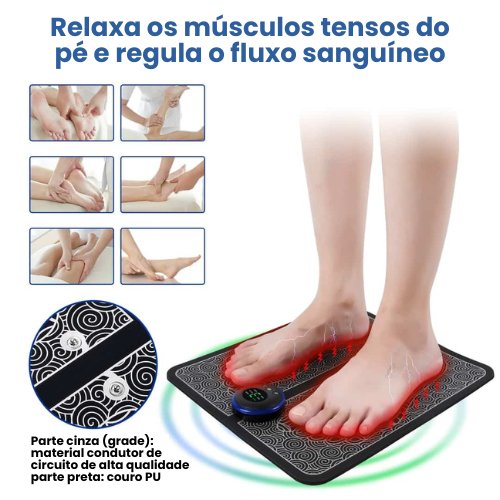 02 Unidades - Massageador de Pés EMS - Mania das Coisas02 Unidades - Massageador de Pés EMSMania das Coisas