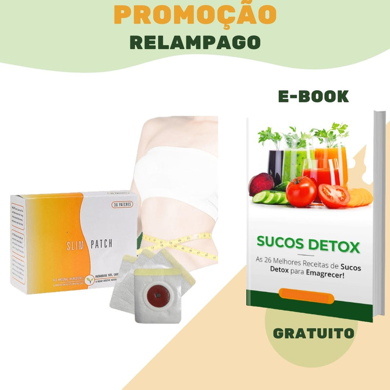 Slim Patch Detox (30 unidades) + E-book - Mania das CoisasSlim Patch Detox (30 unidades) + E-bookMania das Coisas